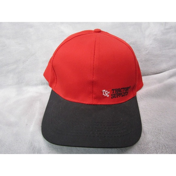 Tractor Supply Co Hat Cap Snapback Red Black - Picture 1 of 8